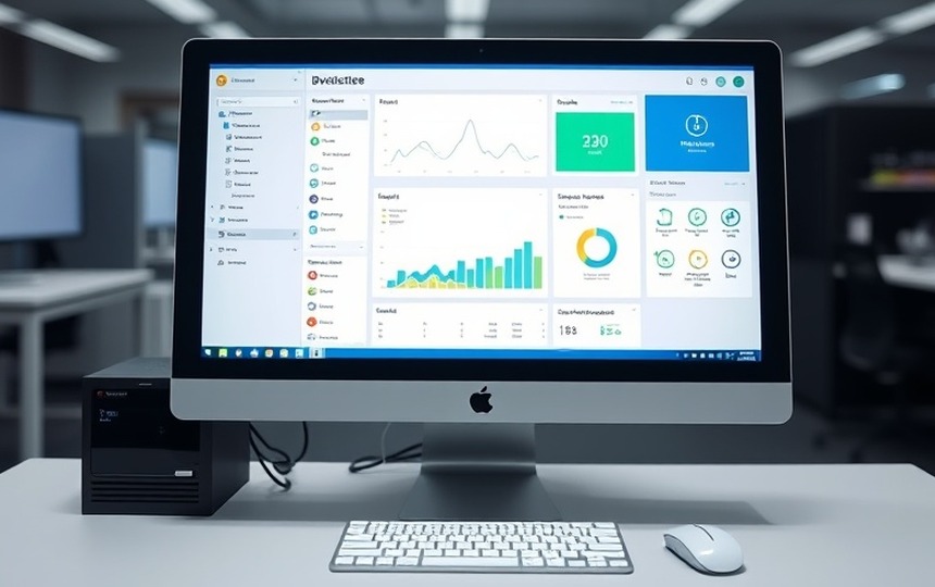 Team di sviluppo al lavoro sul software del terminale